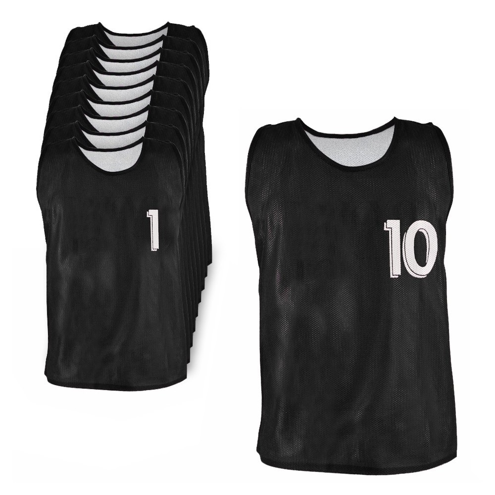 set di 10 maglie numerate double-face