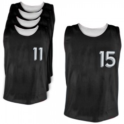 Set di 5 maglie reversibili per allenamento numerate 11-15