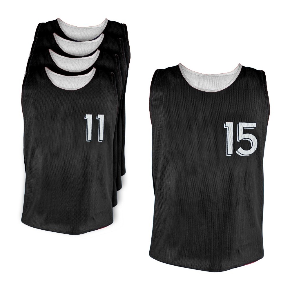 Set di 5 maglie reversibili per allenamento numerate 11-15