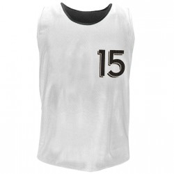 maglia reversibile bianca numerata