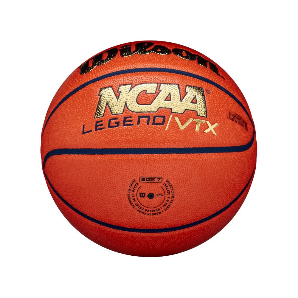 Pallone basket Wilson NCAA Legend VTX vista valvola