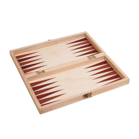 Scacchiera in legno lato backgammon