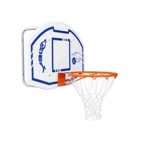 Tabellone basket per interno o esterno da parete, canestro e retina