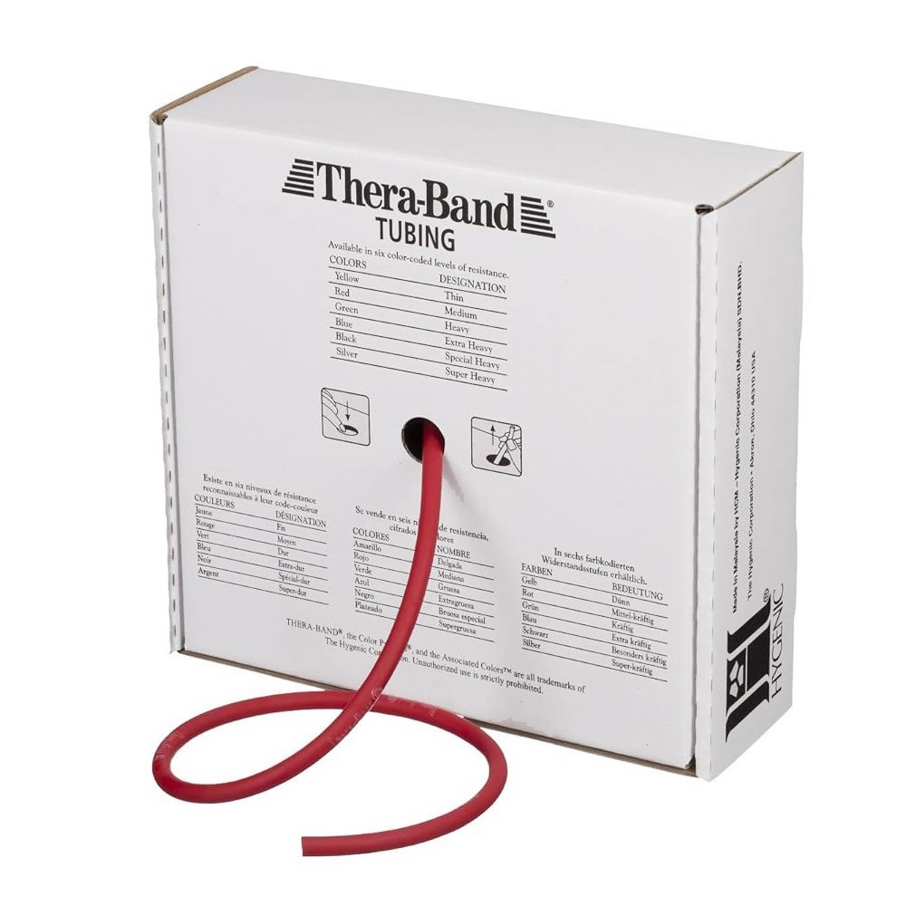 Rotolo elastico tubolare Thera-Band 30,5 m Rosso, leggero