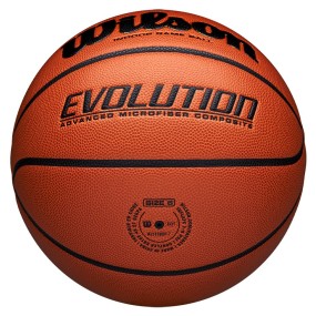 Pallone basket Wilson Evolution sotto