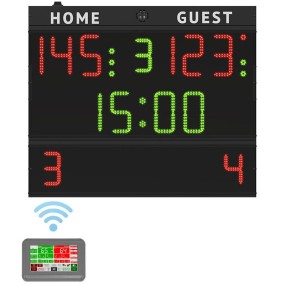 Tabellone elettronico multisport SHL 25, COMPLETO di consolle Wireless
