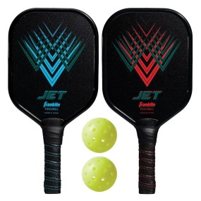 Set pickleball Franklin Jet con 2 racchette in alluminio e 2 palle X-40